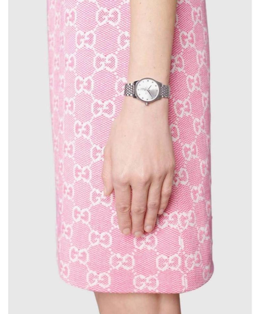 GUCCI Серебряные часы, фото 4