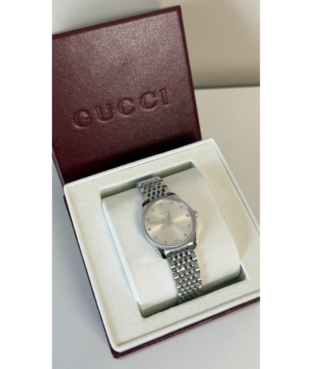 GUCCI Серебряные часы, фото 3