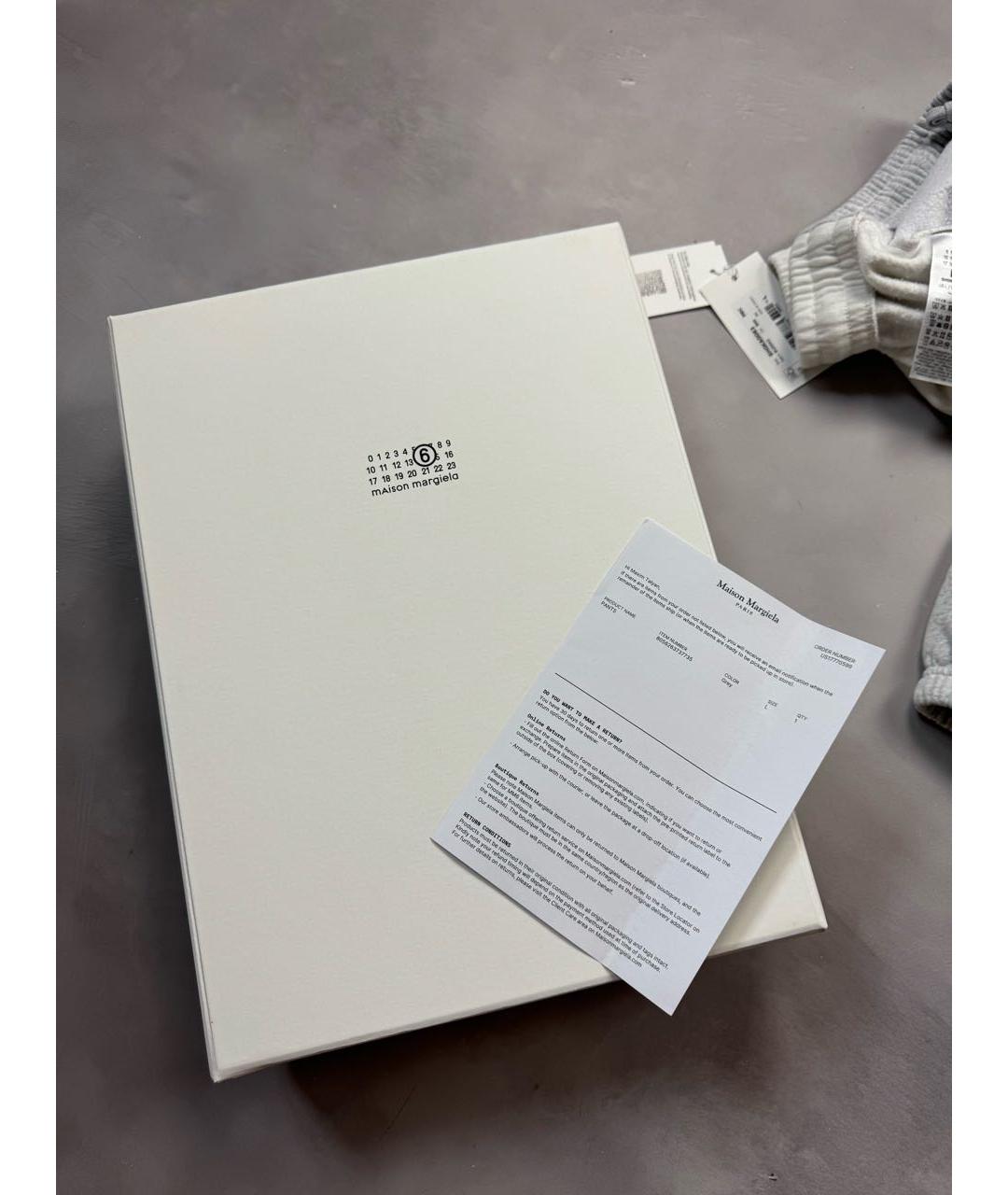 SUPREME Серые хлопковые повседневные брюки, фото 8