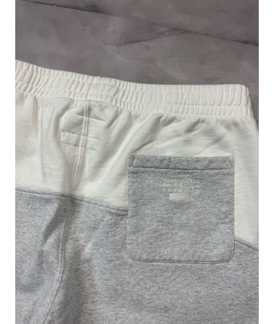 SUPREME Серые хлопковые повседневные брюки, фото 3