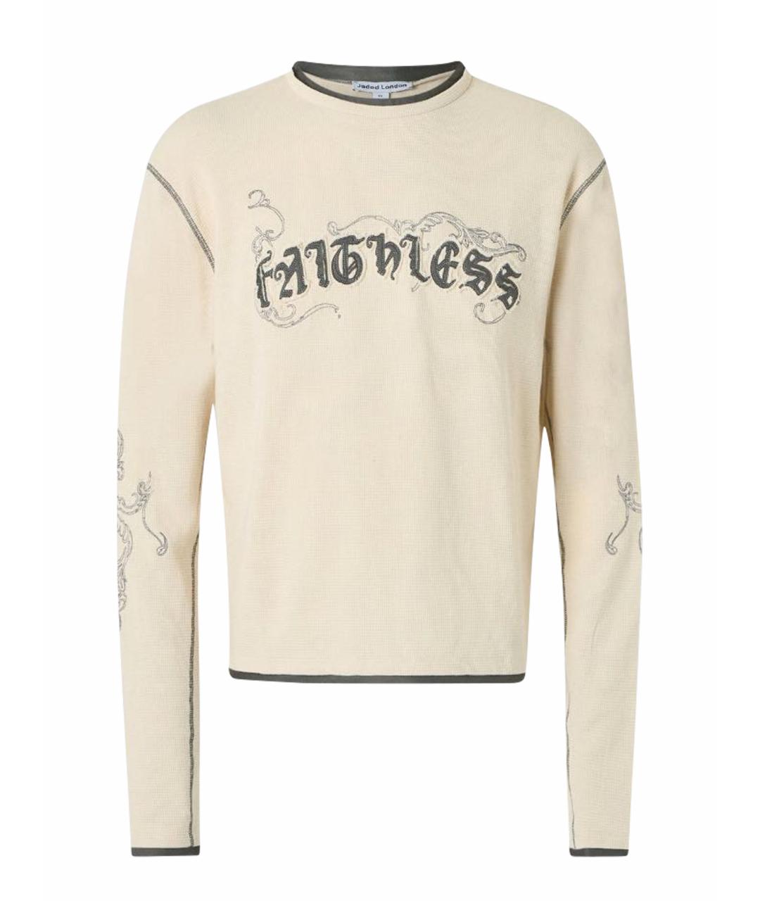 JADED LONDON Бежевый хлопковый джемпер / свитер, фото 1