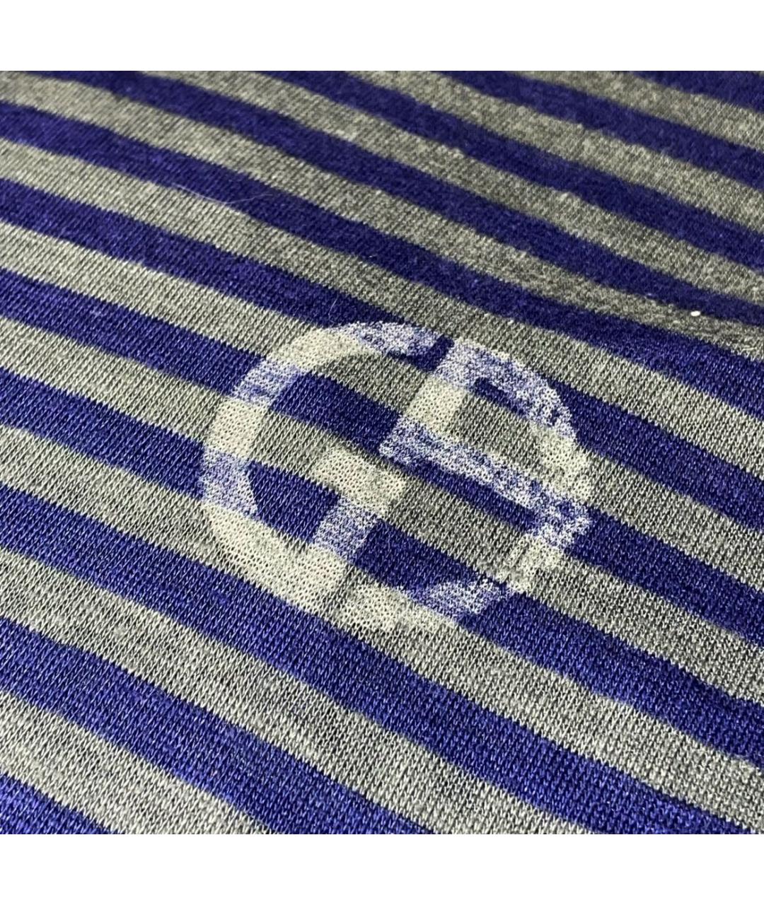 GIORGIO ARMANI Синий хлопковый джемпер / свитер, фото 3