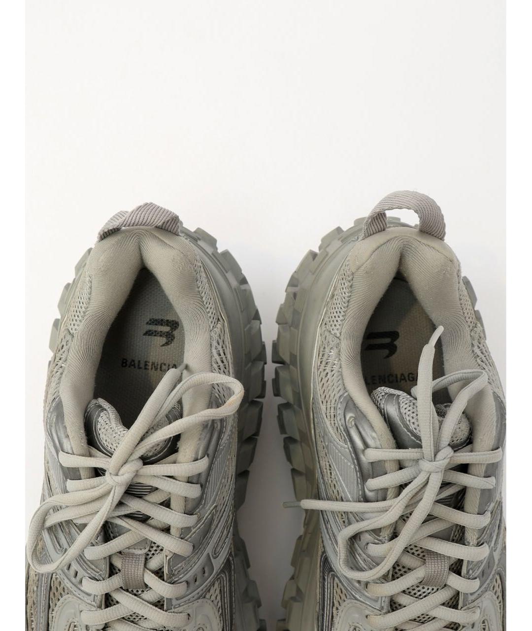 BALENCIAGA Серебряные высокие кроссовки / кеды, фото 3