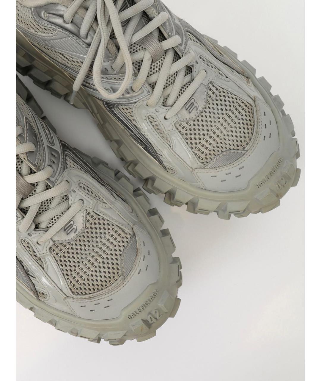 BALENCIAGA Серебряные высокие кроссовки / кеды, фото 5