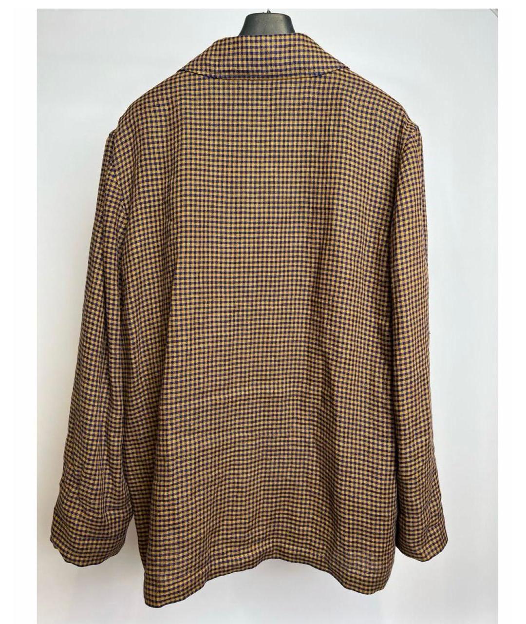 GUCCI Коричневый льняной пиджак, фото 3