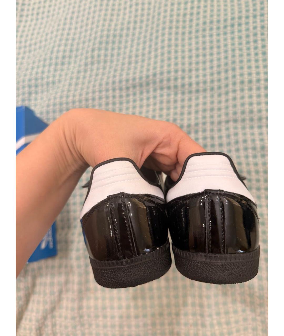 ADIDAS Черные кожаные кеды, фото 6