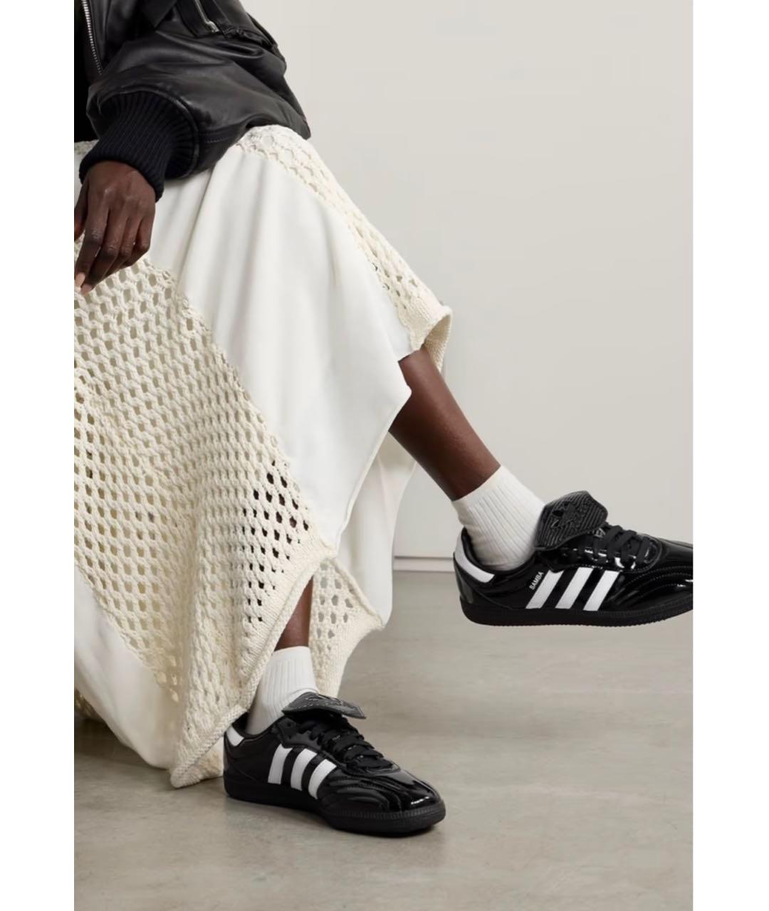 ADIDAS Черные кожаные кеды, фото 7