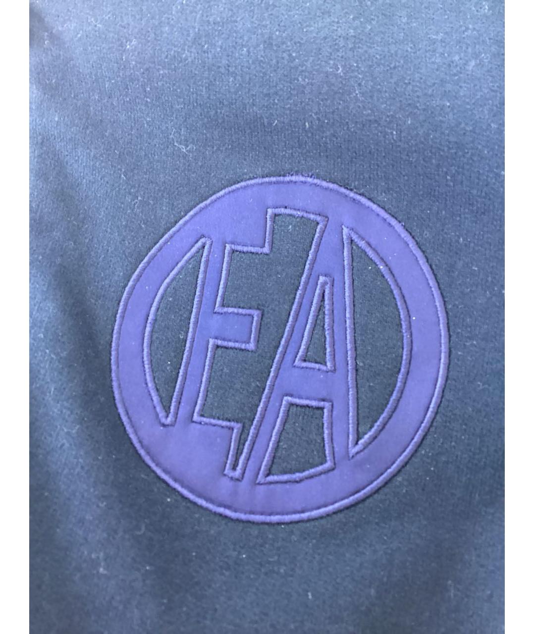 EA7 Темно-синяя хлопковая куртка, фото 7