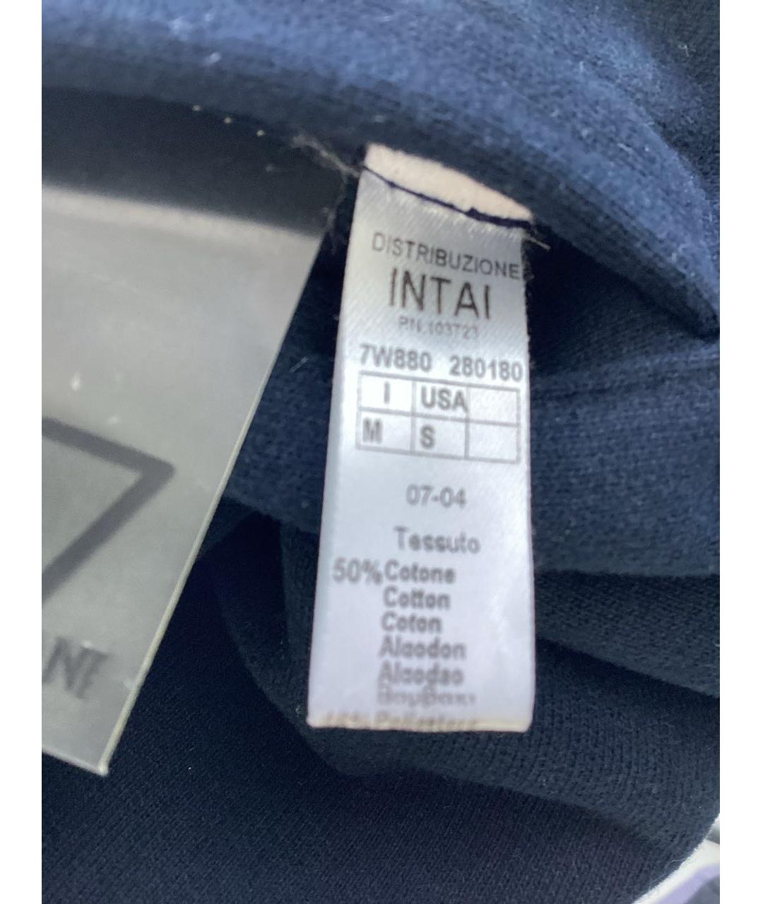 EA7 Темно-синяя хлопковая куртка, фото 6