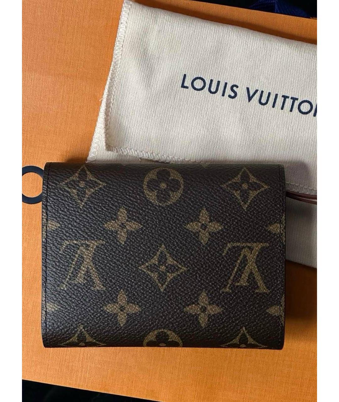 LOUIS VUITTON Коричневый кошелек, фото 3