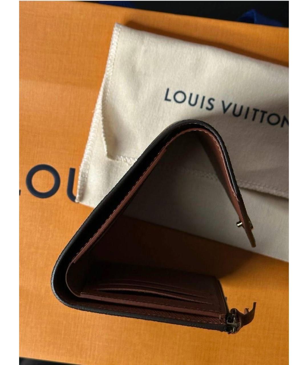 LOUIS VUITTON Коричневый кошелек, фото 4
