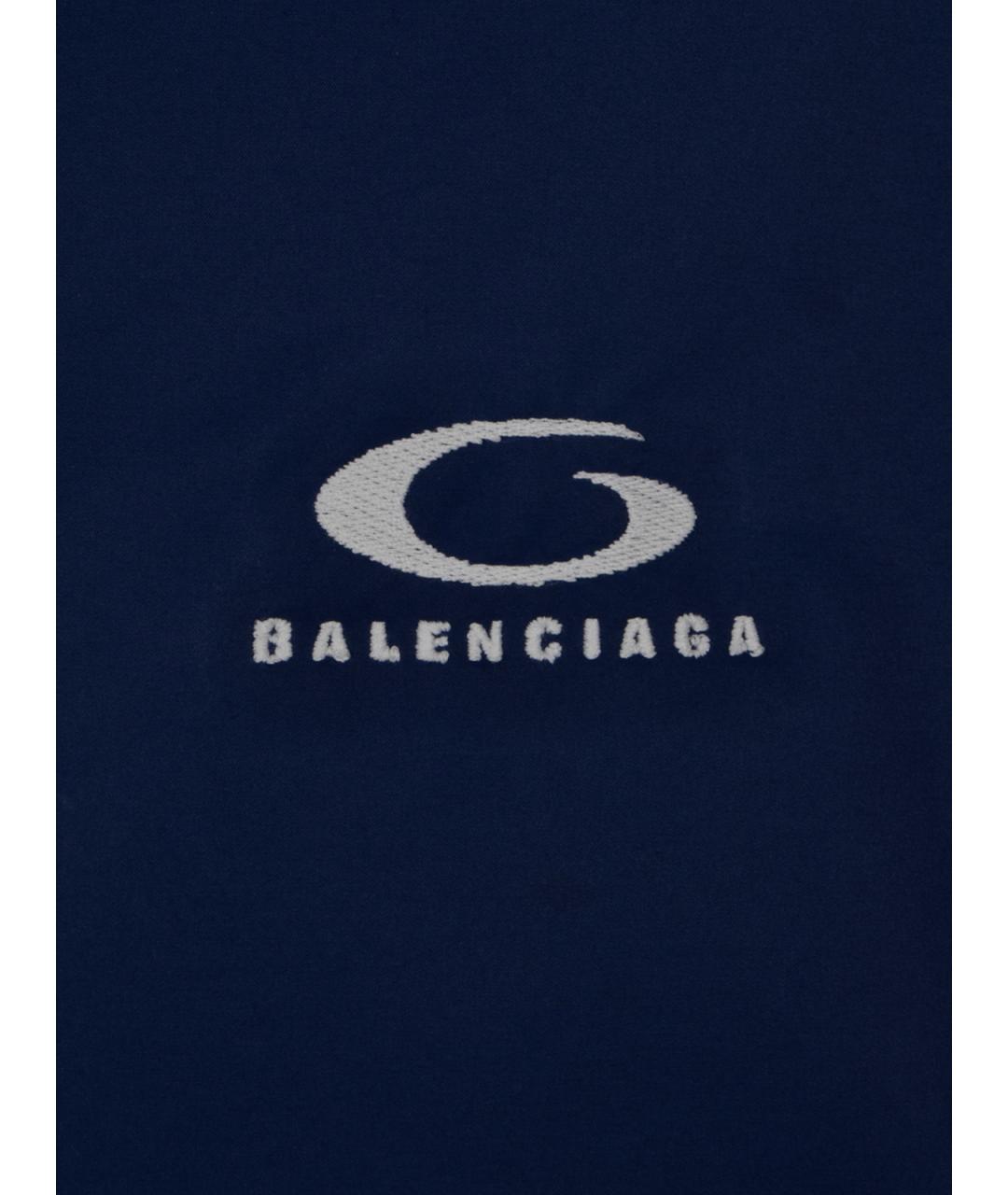 BALENCIAGA Синяя полиамидовая куртка, фото 3