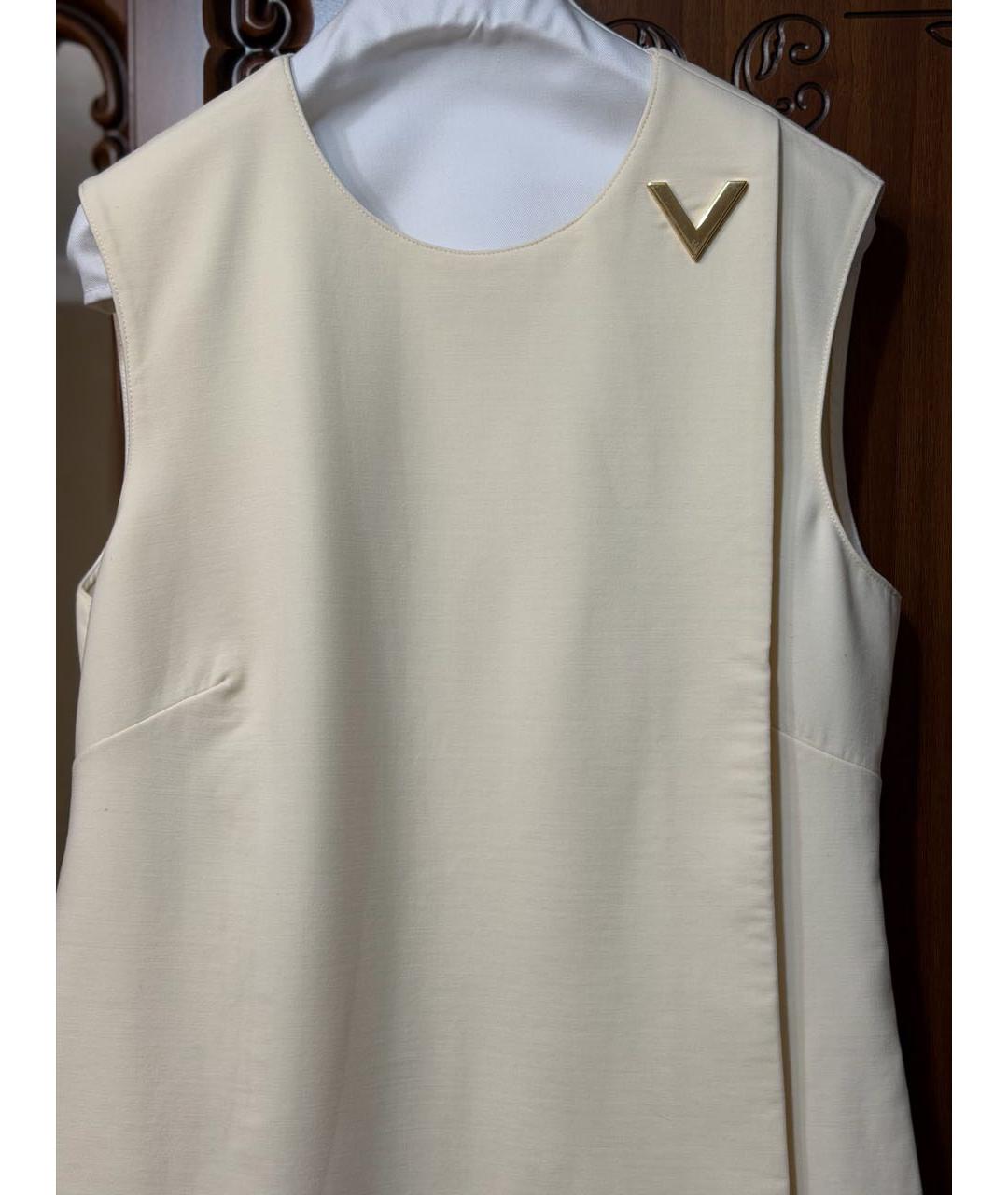 VALENTINO Бежевое повседневное платье, фото 7