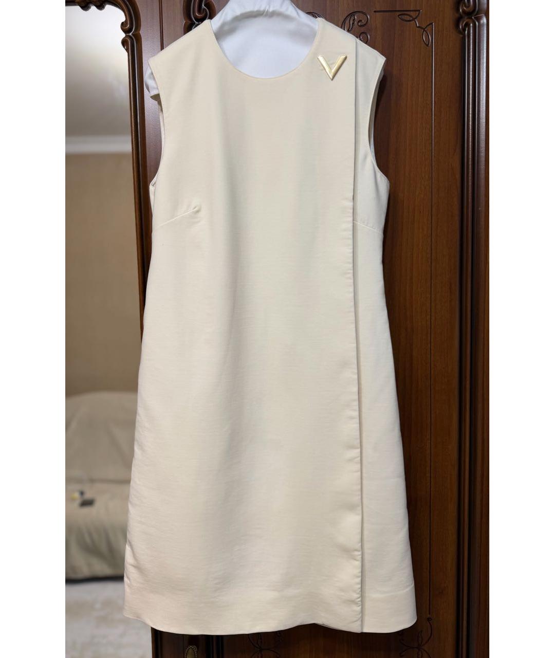 VALENTINO Бежевое повседневное платье, фото 9
