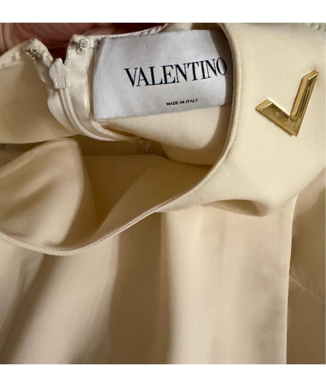 VALENTINO Бежевое повседневное платье, фото 3