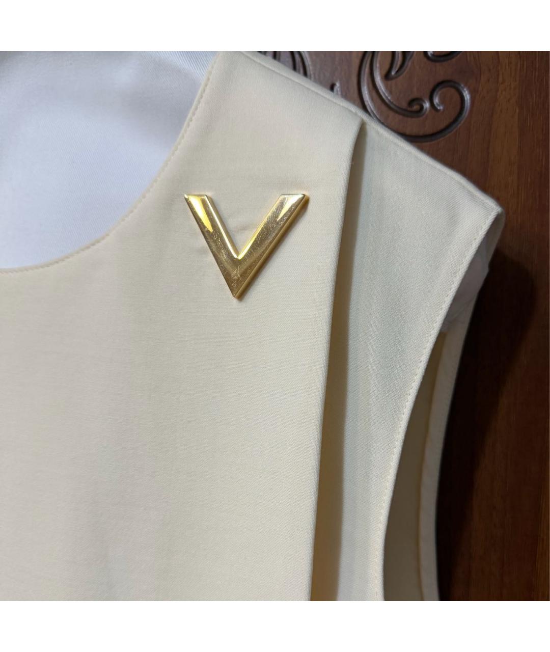 VALENTINO Бежевое повседневное платье, фото 4