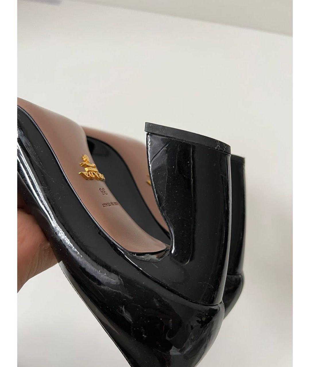 PRADA Черные туфли из лакированной кожи, фото 7