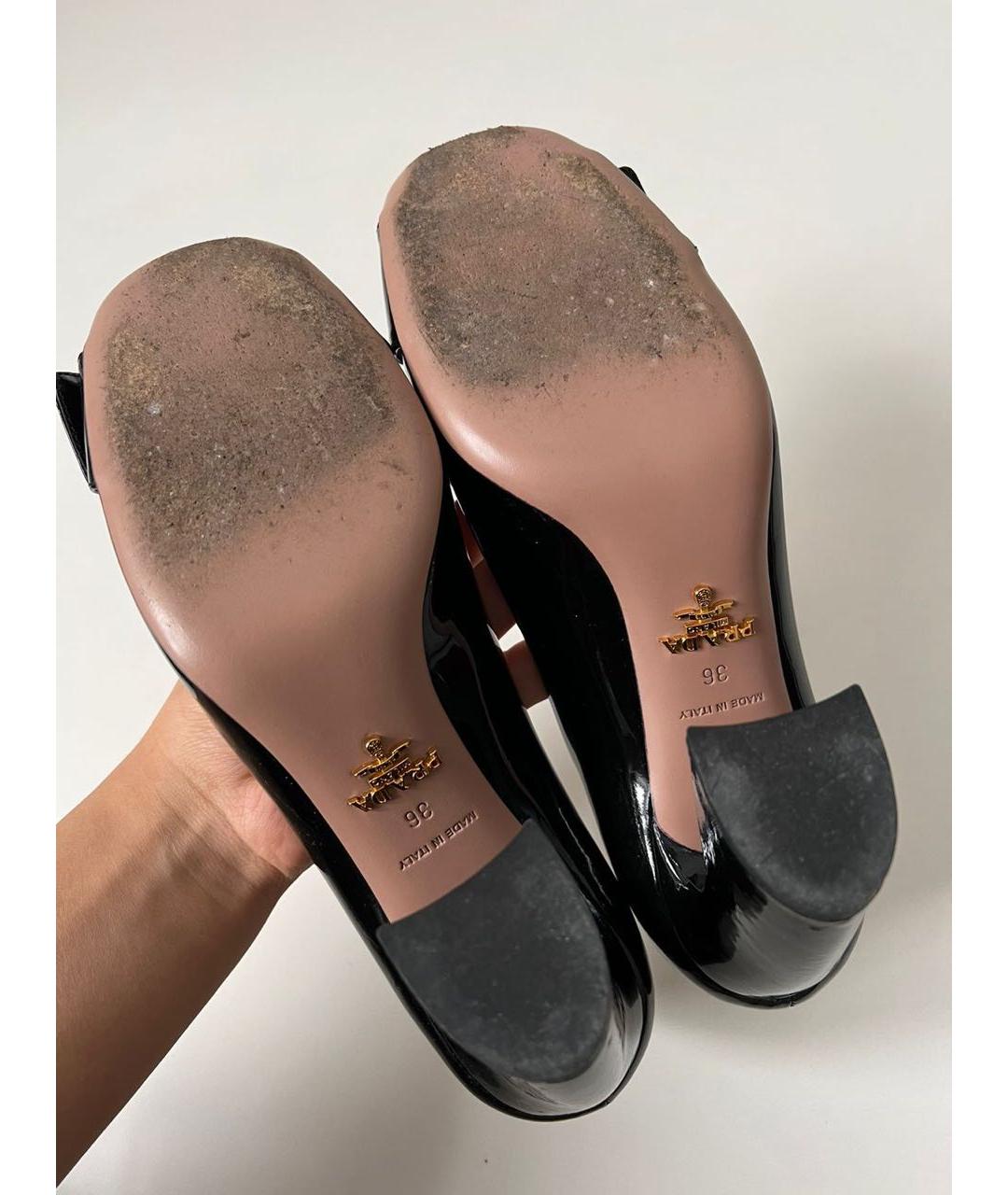 PRADA Черные туфли из лакированной кожи, фото 6