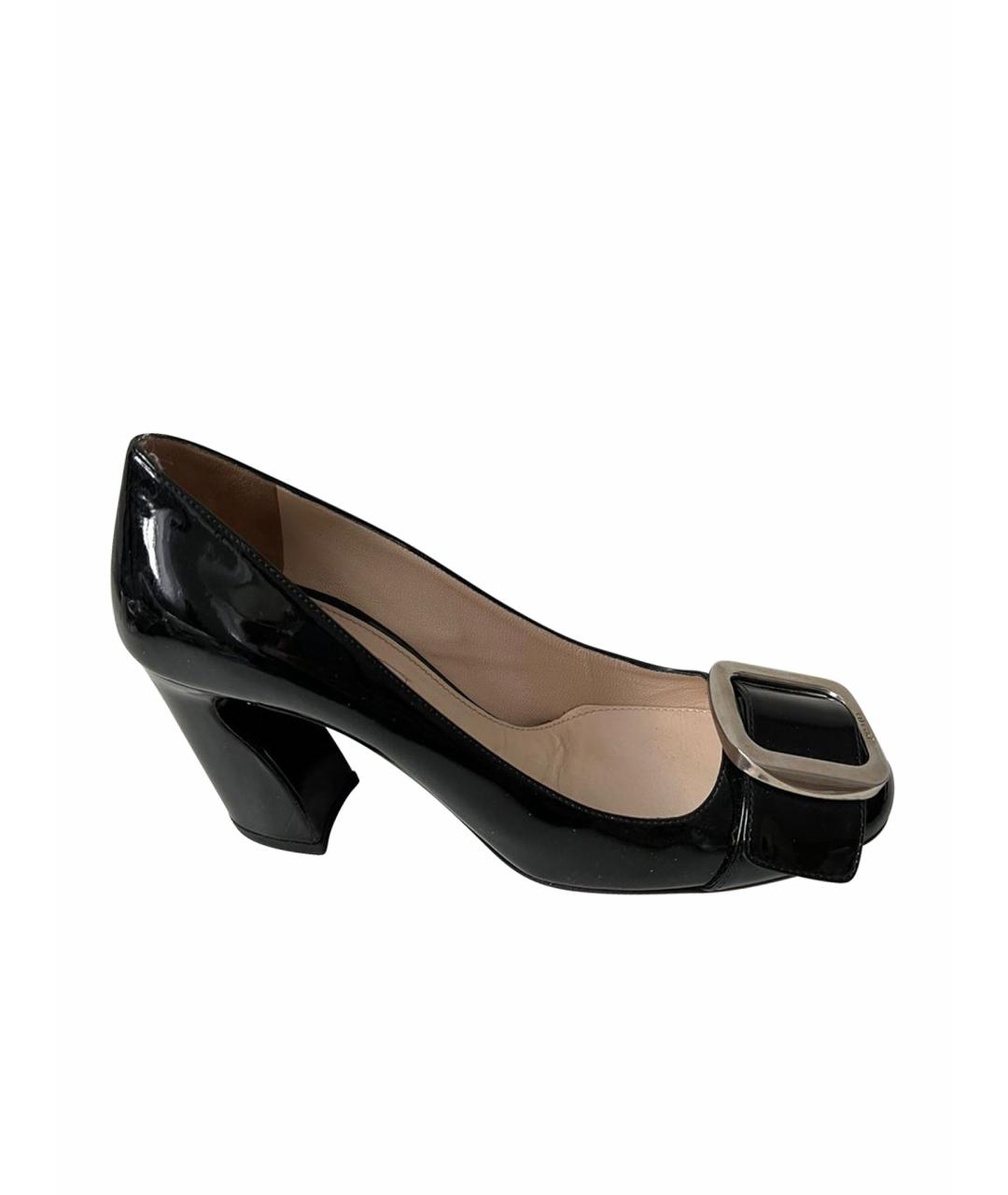 PRADA Черные туфли из лакированной кожи, фото 1