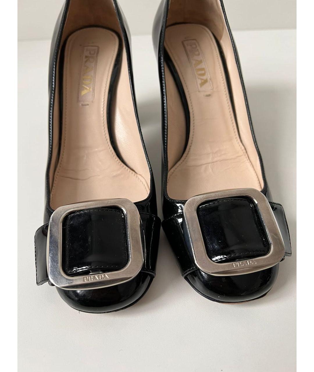 PRADA Черные туфли из лакированной кожи, фото 5