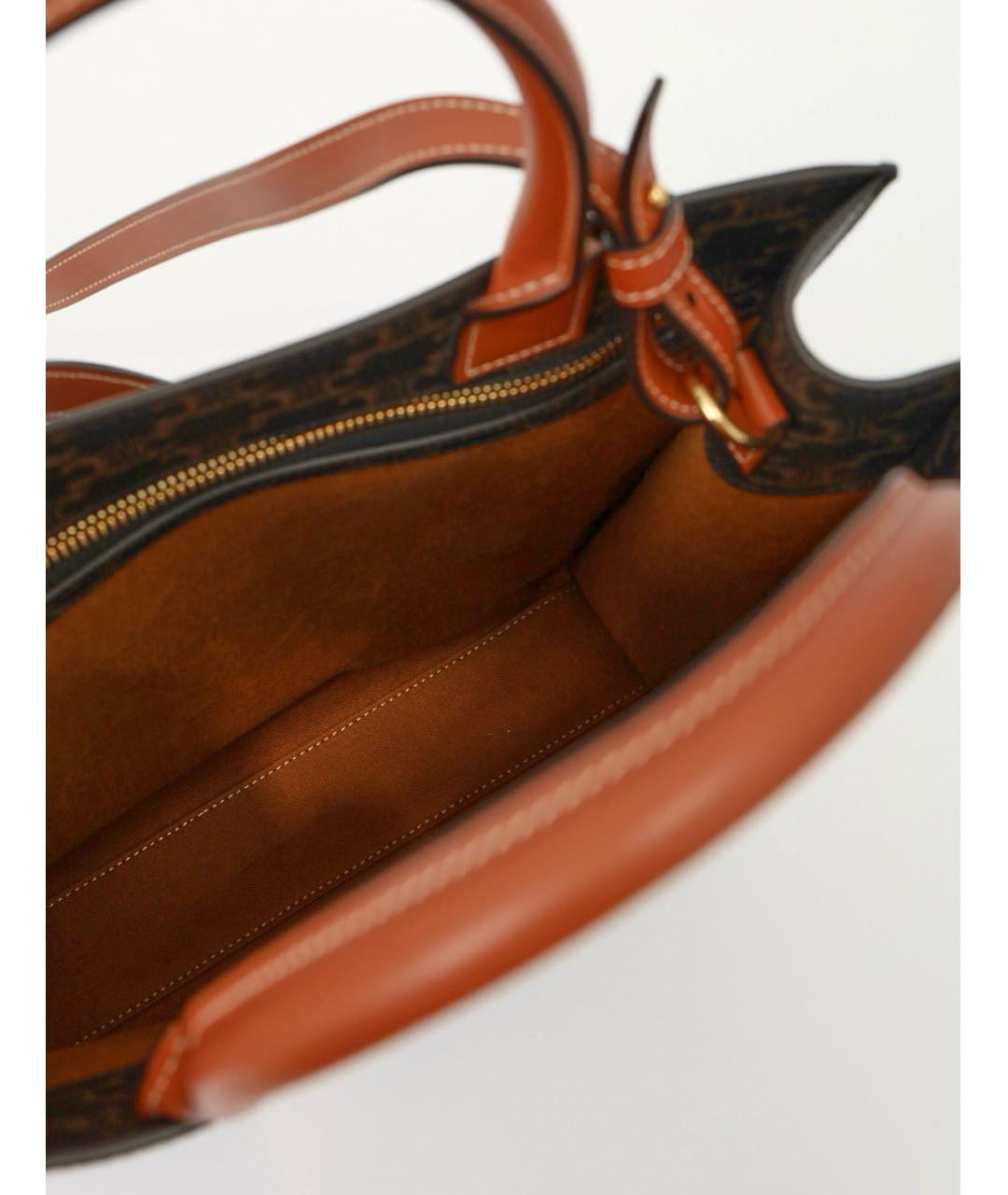 CELINE Коричневая сумка тоут, фото 4