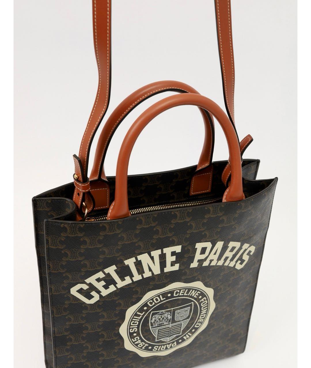 CELINE Коричневая сумка тоут, фото 8