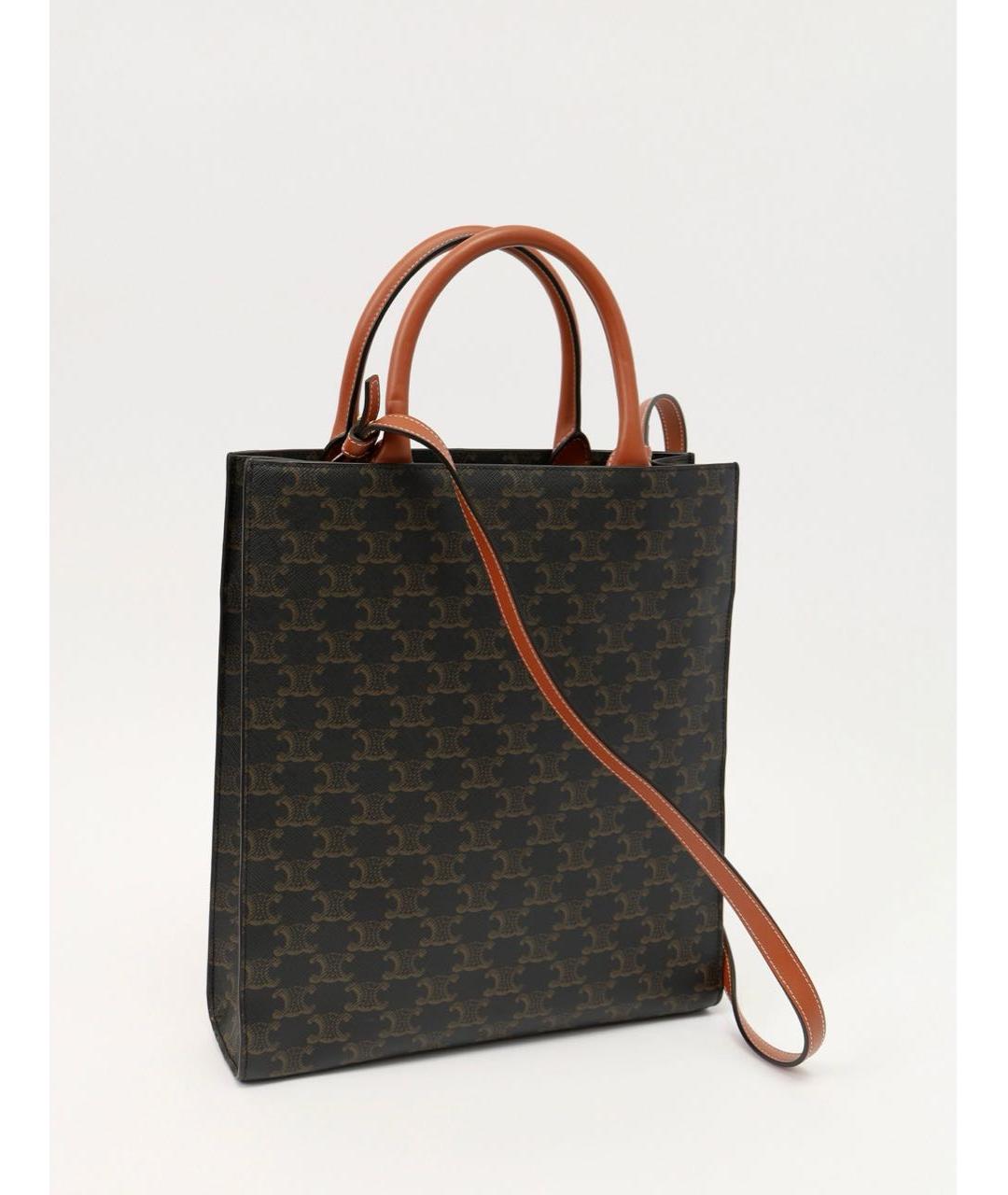 CELINE Коричневая сумка тоут, фото 3