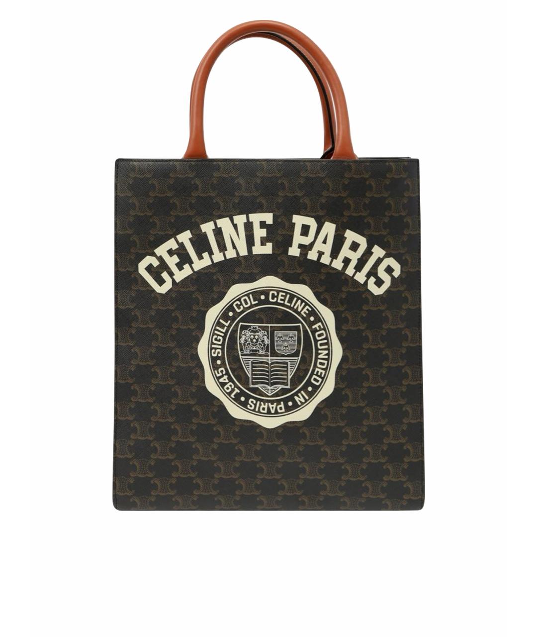 CELINE Коричневая сумка тоут, фото 1