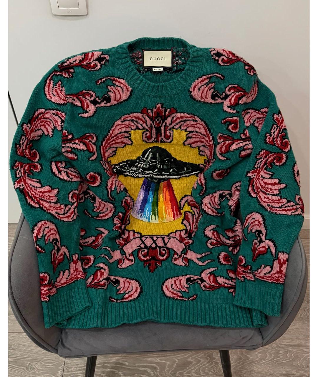 GUCCI Мульти кашемировый джемпер / свитер, фото 3