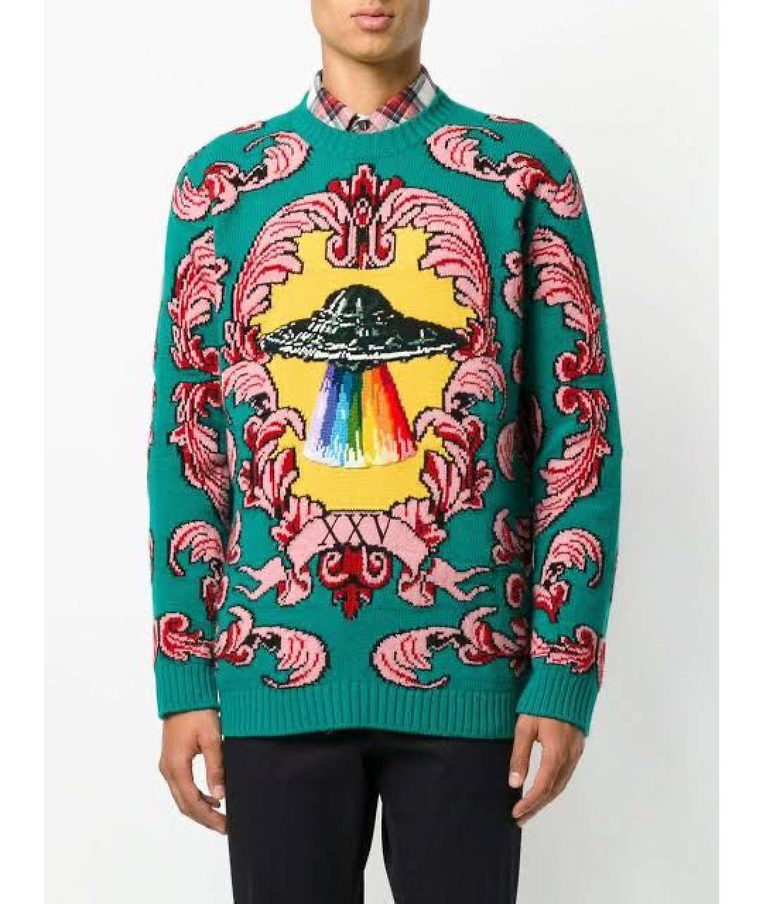 GUCCI Мульти кашемировый джемпер / свитер, фото 2