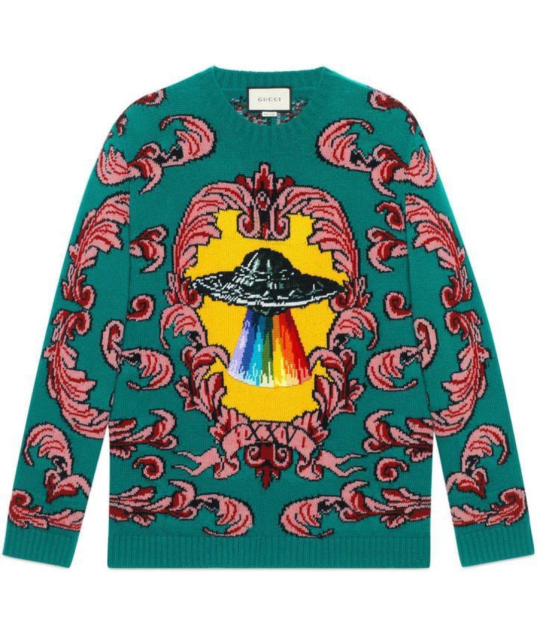 GUCCI Мульти кашемировый джемпер / свитер, фото 8