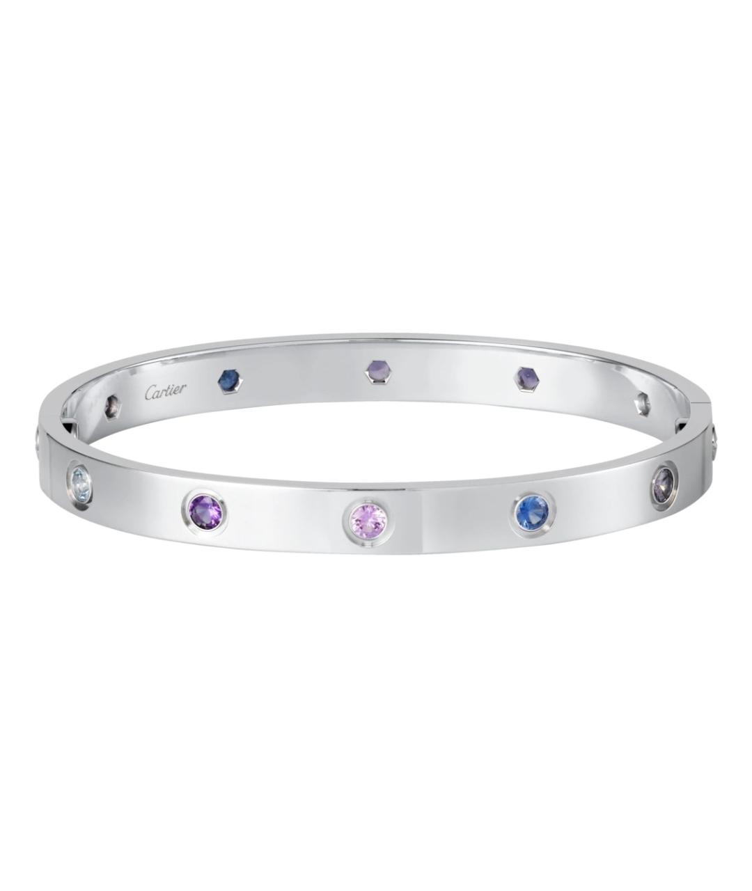 CARTIER Серебрянный браслет из белого золота, фото 6