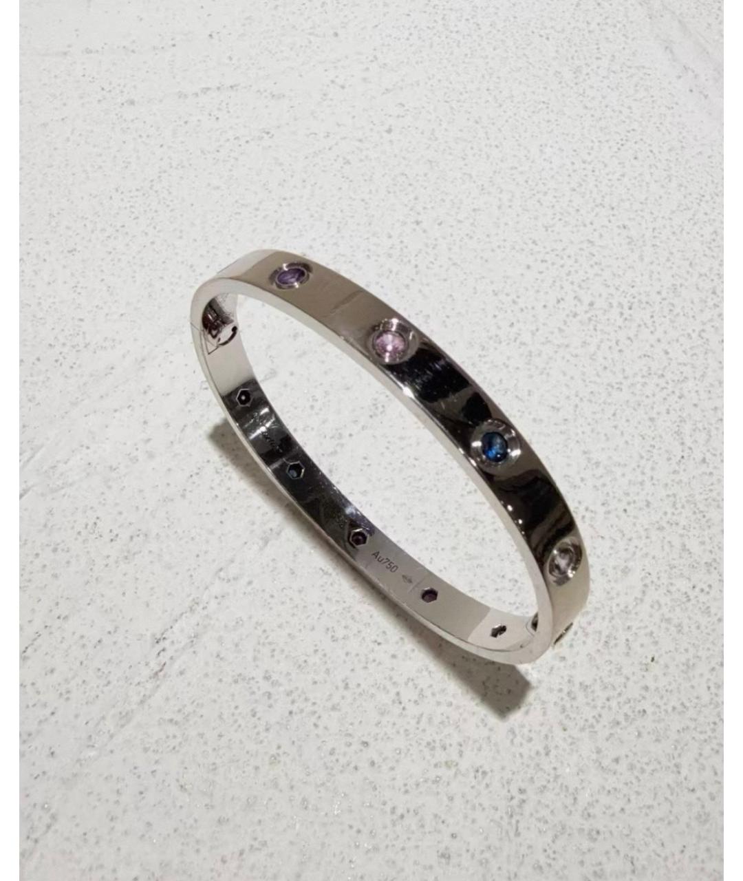 CARTIER Серебрянный браслет из белого золота, фото 3