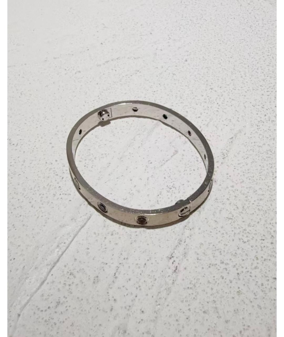 CARTIER Серебрянный браслет из белого золота, фото 5