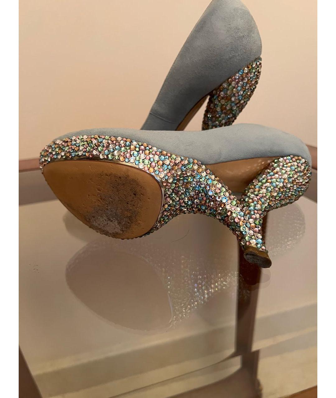 CASADEI Салатовые замшевые туфли, фото 4