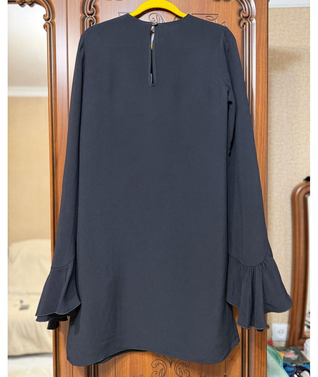 NO. 21 Черное вискозное повседневное платье, фото 2