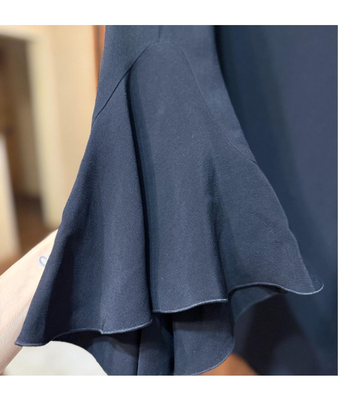 NO. 21 Черное вискозное повседневное платье, фото 4