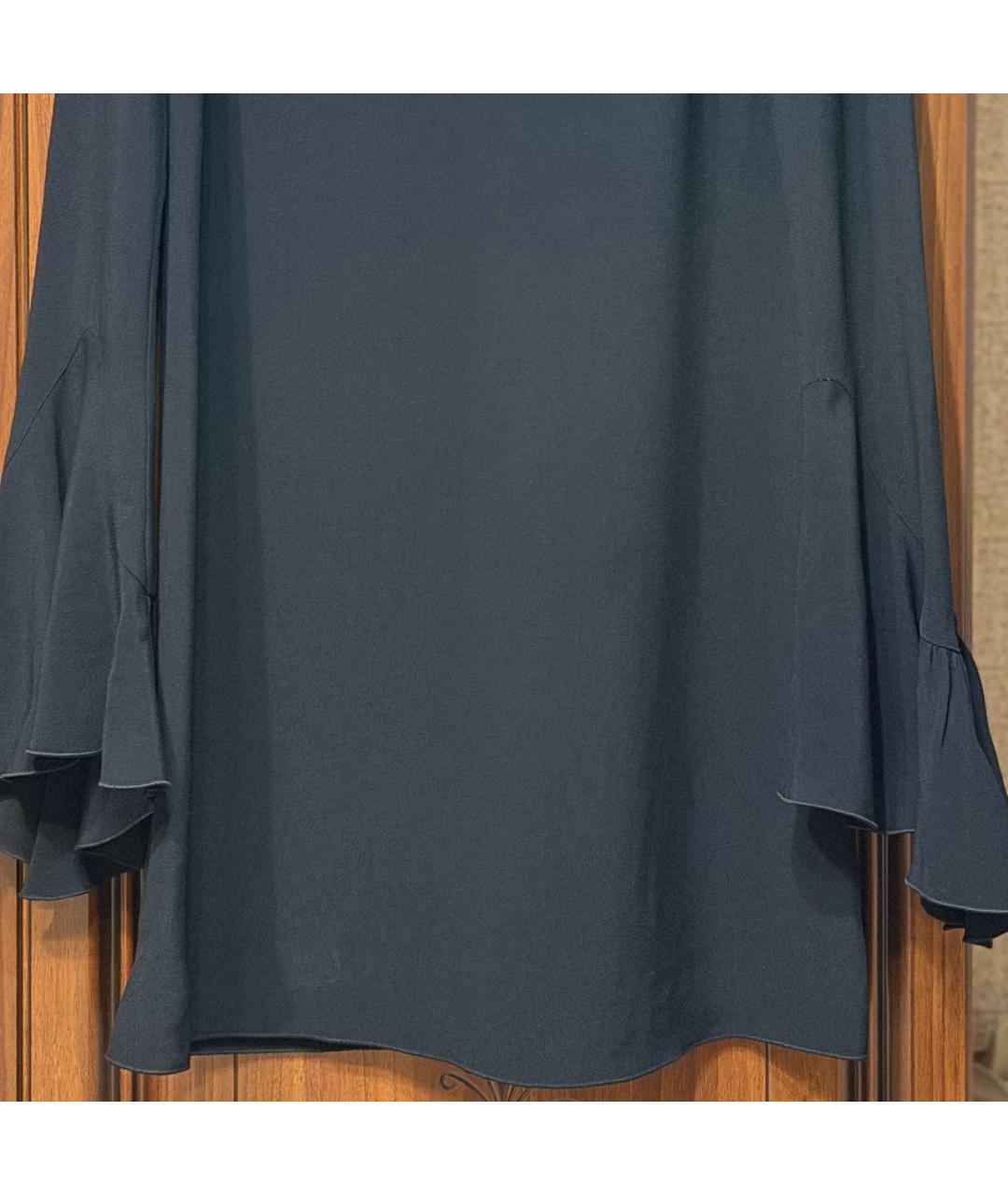 NO. 21 Черное вискозное повседневное платье, фото 8