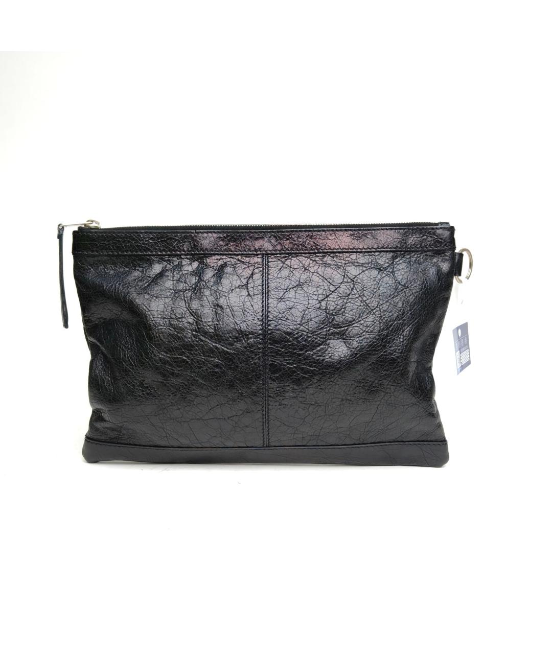 BALENCIAGA Черная кожаная сумка через плечо, фото 4