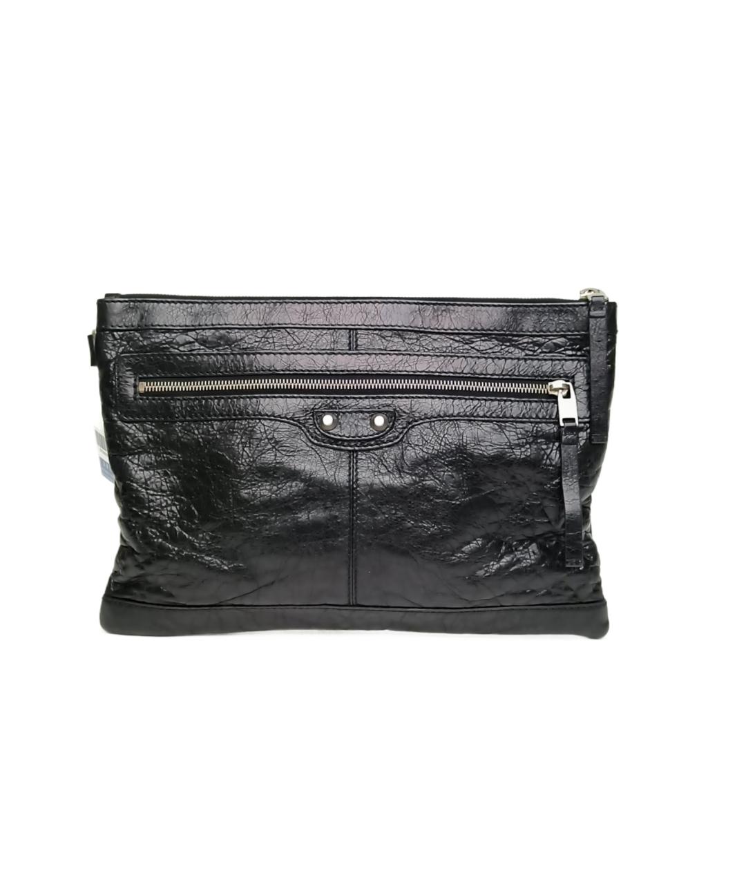 BALENCIAGA Черная кожаная сумка через плечо, фото 1