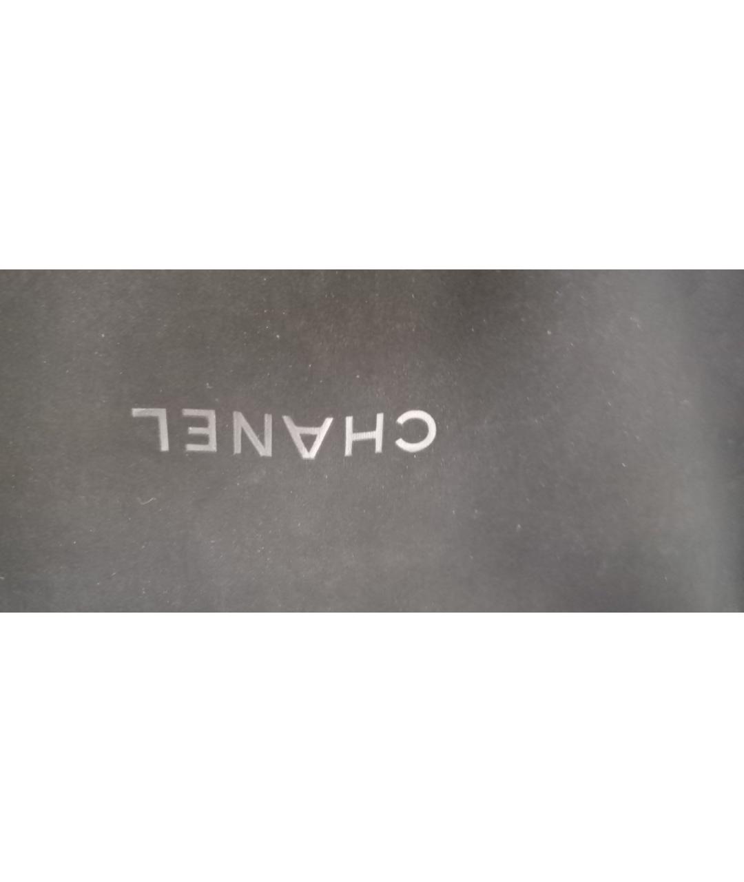 CHANEL Черная кожаная сумка через плечо, фото 8