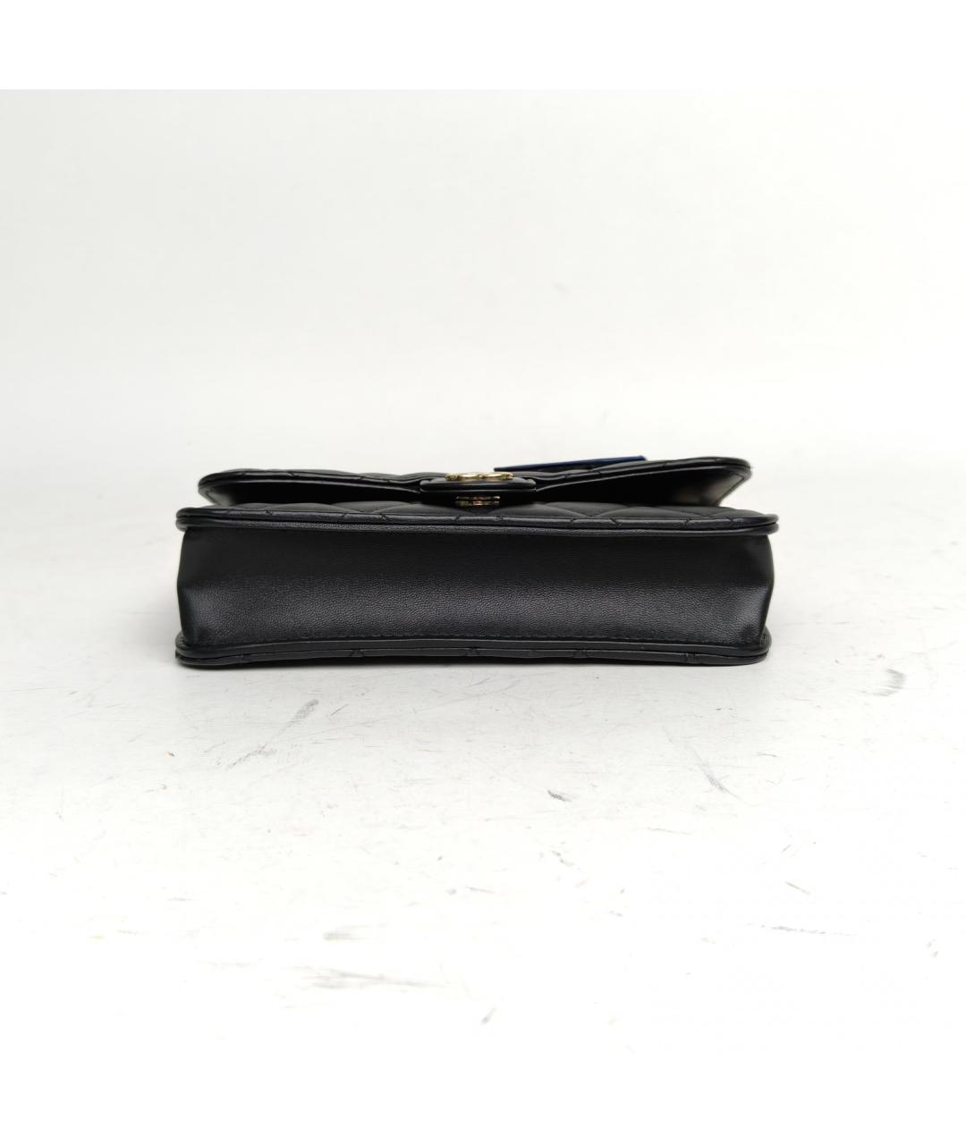 CHANEL Черная кожаная сумка через плечо, фото 6