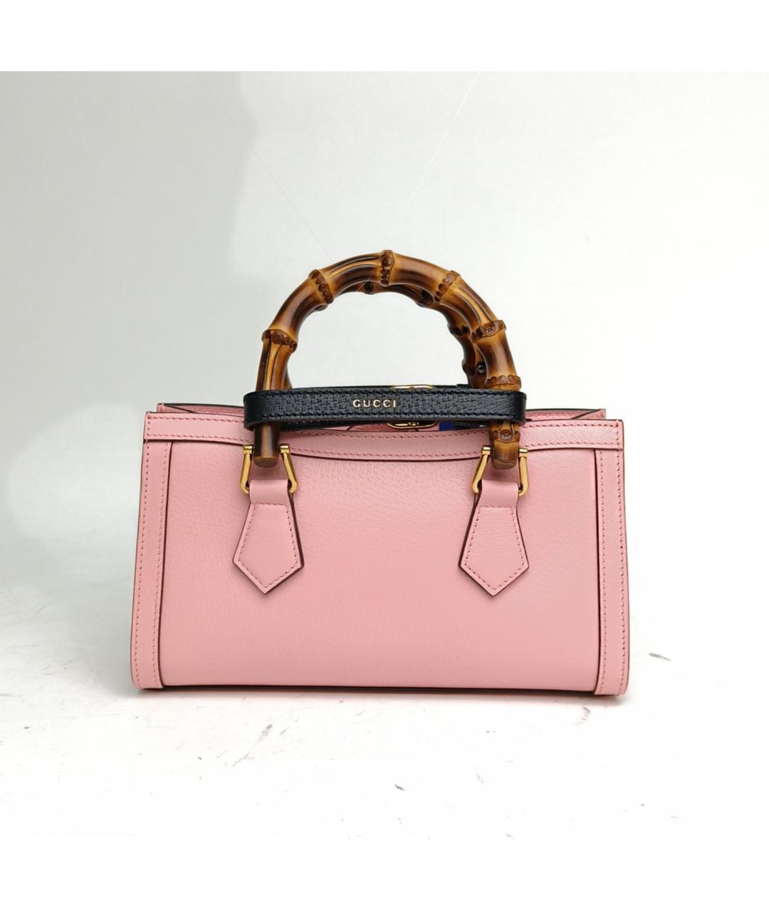 GUCCI Розовая кожаная сумка через плечо, фото 4