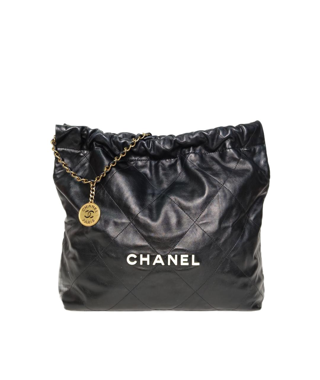 CHANEL Черная кожаная сумка тоут, фото 1