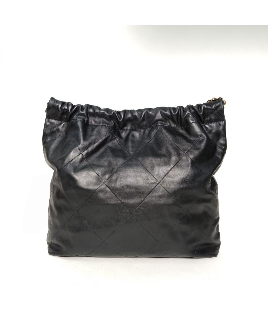 CHANEL Черная кожаная сумка тоут, фото 4