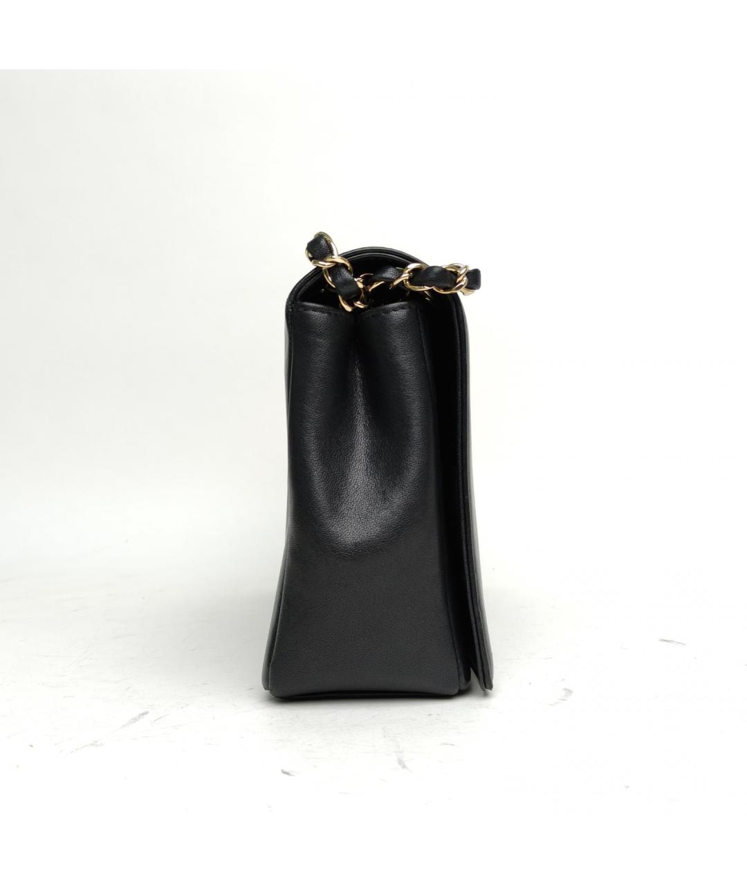 CHANEL Черная кожаная сумка через плечо, фото 3