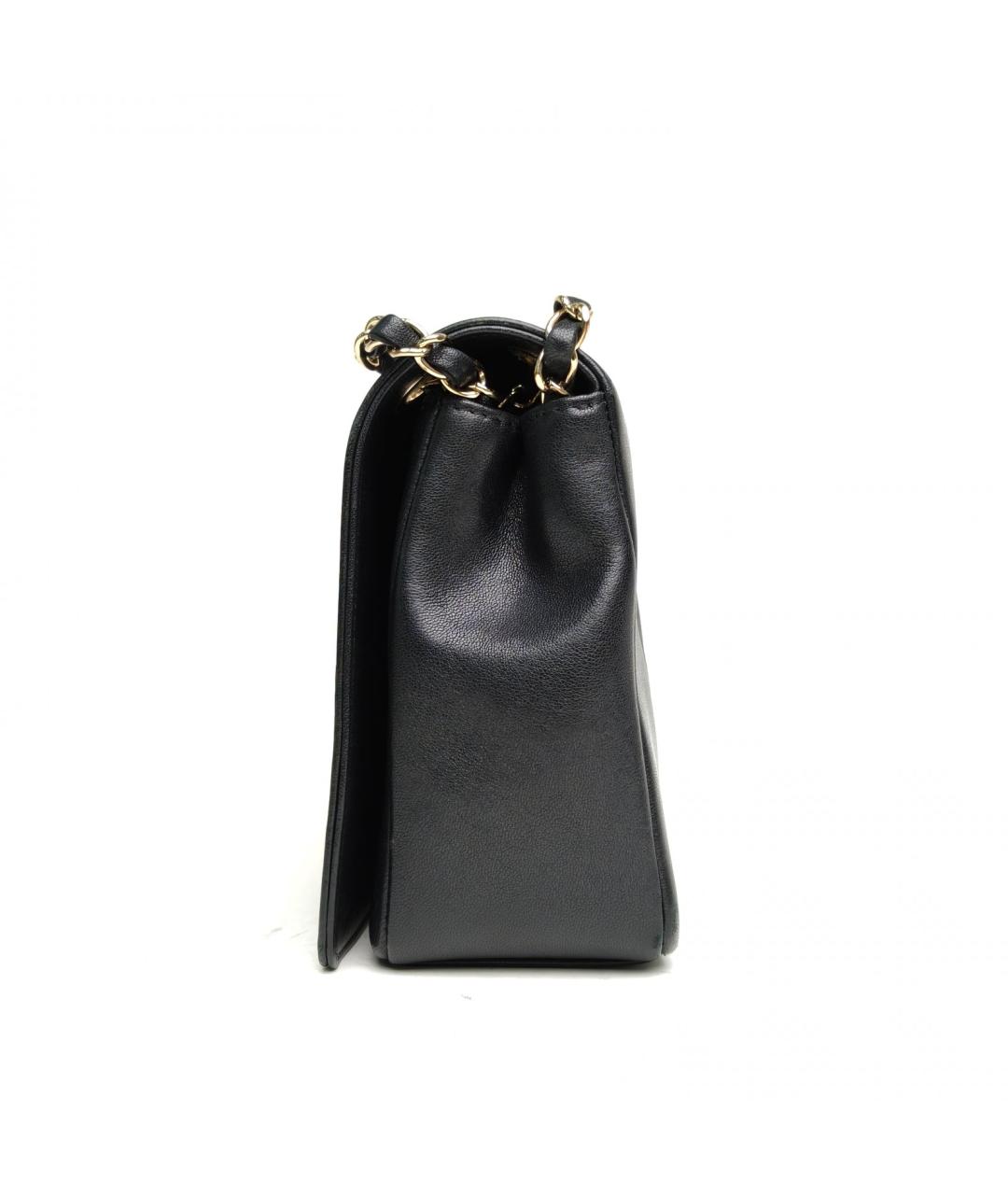 CHANEL Черная кожаная сумка через плечо, фото 5