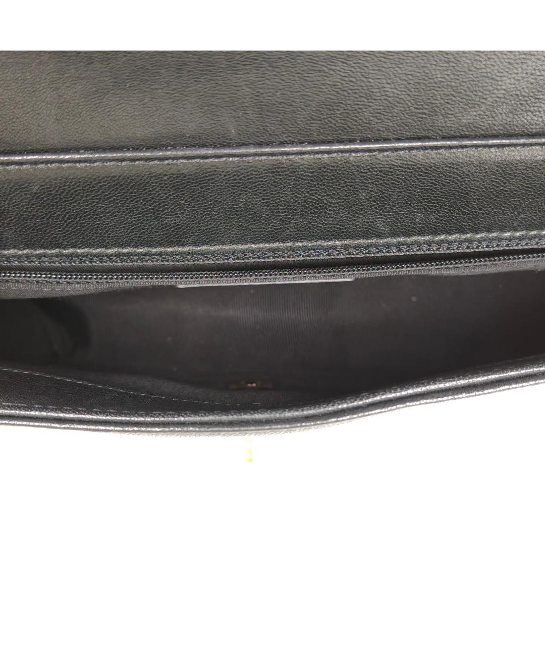 CHANEL Черная кожаная сумка через плечо, фото 8