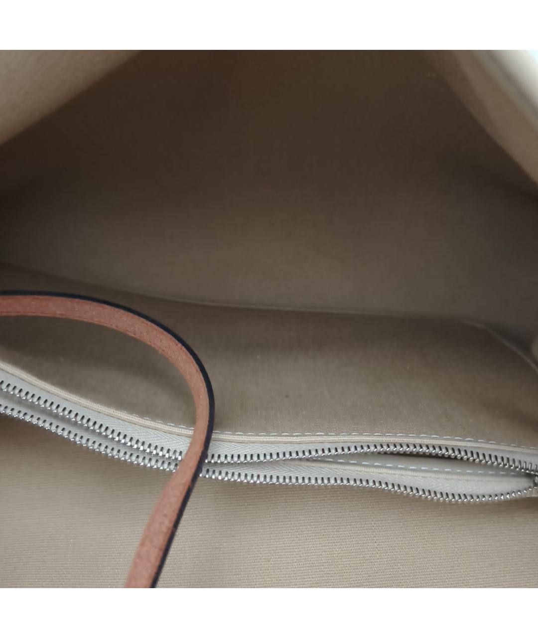 HERMES Бежевая сумка через плечо, фото 5