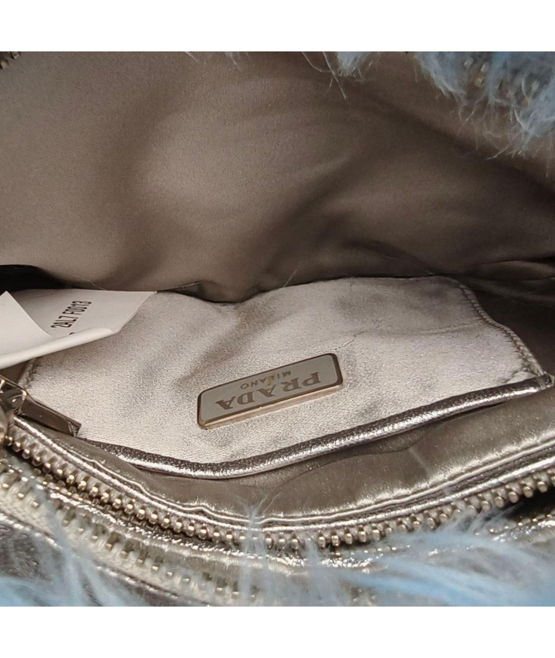 PRADA Синяя сумка с короткими ручками, фото 7